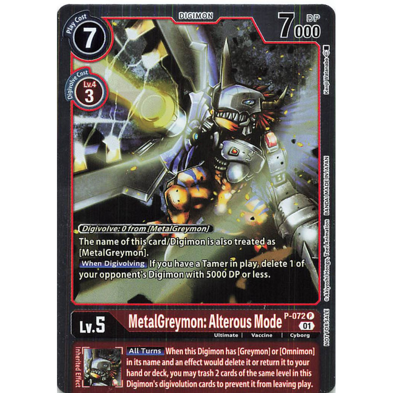 Digimon_TCG_BT9_P-072_F_MetalGreymon _Alterous_ModePromo_Foil_X_Record_Card_Game