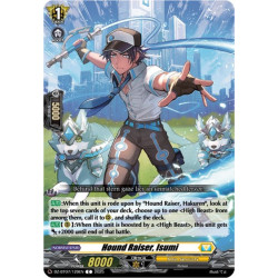 Vanguard_TCG_card_DZ-BT07_129EN_C_Hound_Raiser_Isumi_Moon_Fangs_Cerulean_Blaze