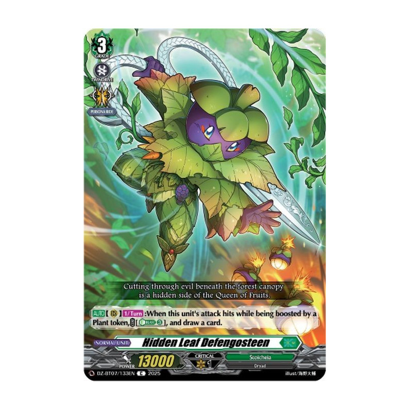 Vanguard_TCG_card_DZ-BT07_133EN_C_Hidden_Leaf_Defengosteen_Moon_Fangs_Cerulean_Blaze