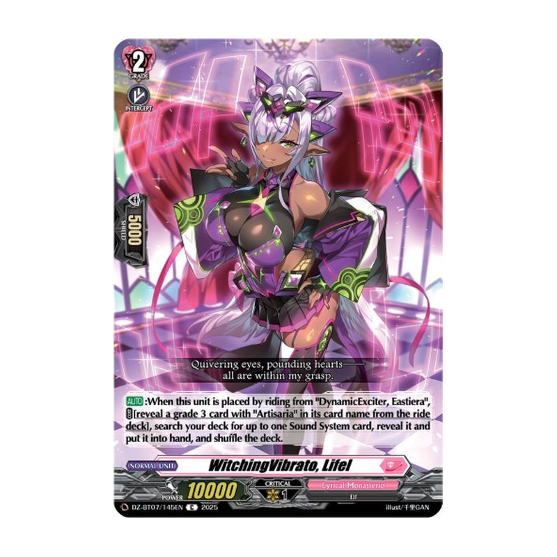 Vanguard_TCG_card_DZ-BT07_145EN_C_WitchingVibrato_Lifel_Moon_Fangs_Cerulean_Blaze