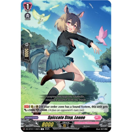 Vanguard_TCG_card_DZ-BT07_146EN_C_Spiccato_Step_Leone_Moon_Fangs_Cerulean_Blaze