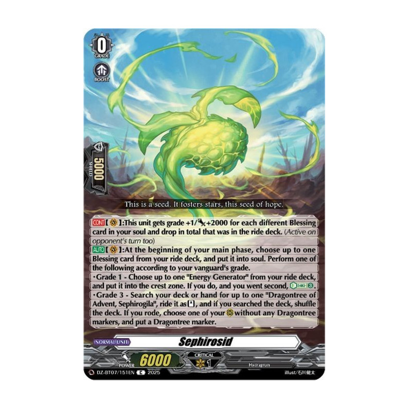 Vanguard_TCG_card_DZ-BT07_151EN_C_Sephirosid_Moon_Fangs_Cerulean_Blaze