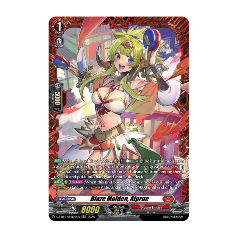 Vanguard_TCG_card_DZ-BT07_FR03EN_FR_Blaze_Maiden_Alprue_Moon_Fangs_Cerulean_Blaze