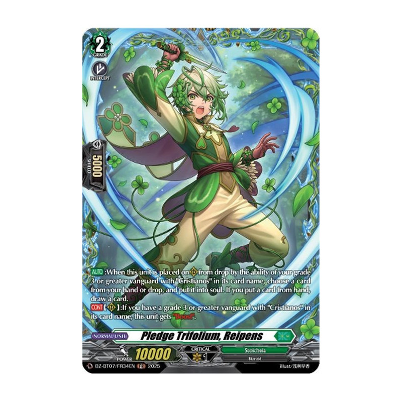 Vanguard_TCG_card_DZ-BT07_FR34EN_FR_Pledge_Trifolium_Reipens_Moon_Fangs_Cerulean_Blaze