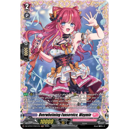Vanguard_TCG_card_DZ-BT07_FR41EN_FR_Overwhelming_Fanservice_Waymie_Moon_Fangs_Cerulean_Blaze
