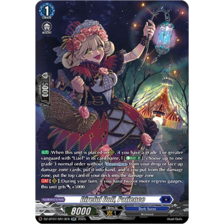 Vanguard_TCG_card_DZ-BT07_SR13EN_SR_Direful_Doll_Patience_Moon_Fangs_Cerulean_Blaze