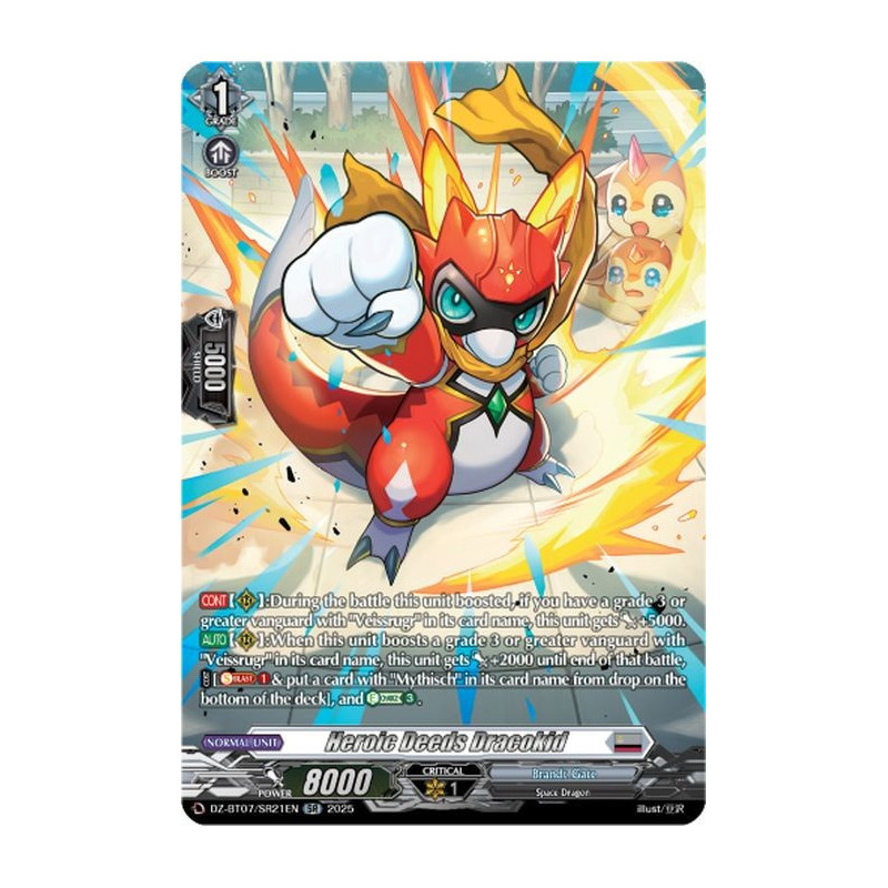 Vanguard_TCG_card_DZ-BT07_SR21EN_SR_Heroic_Deeds_Dracokid_Moon_Fangs_Cerulean_Blaze