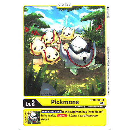 Digimon_TCG_BT10-003_Pickmons_Uncommon_Xros_Encounter_Card_Game