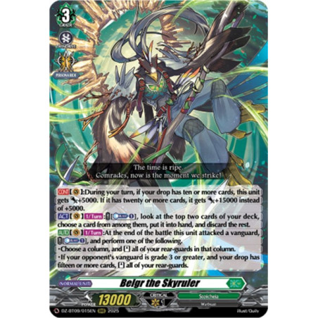 Vanguard_TCG_card_DZ-BT09_015EN_RRR_Belgr_the_Skyruler_Super_Brave_Detonation