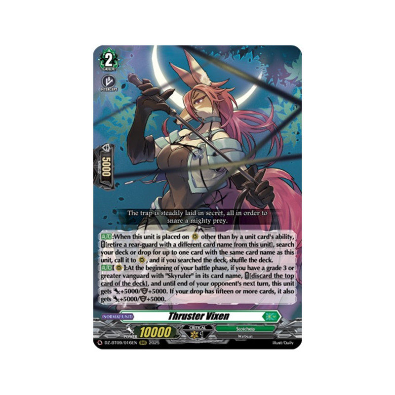 Vanguard_TCG_card_DZ-BT09_016EN_RRR_Thruster_Vixen_Super_Brave_Detonation