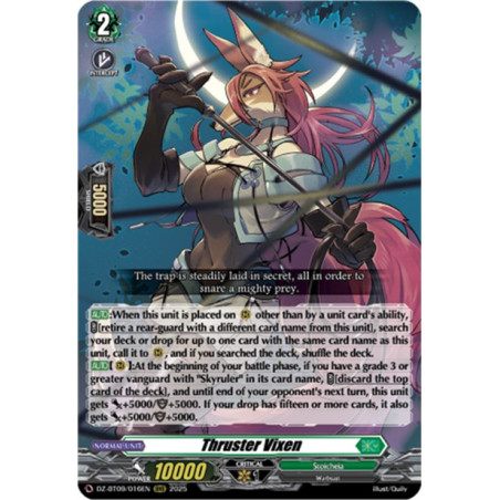 Vanguard_TCG_card_DZ-BT09_016EN_RRR_Thruster_Vixen_Super_Brave_Detonation