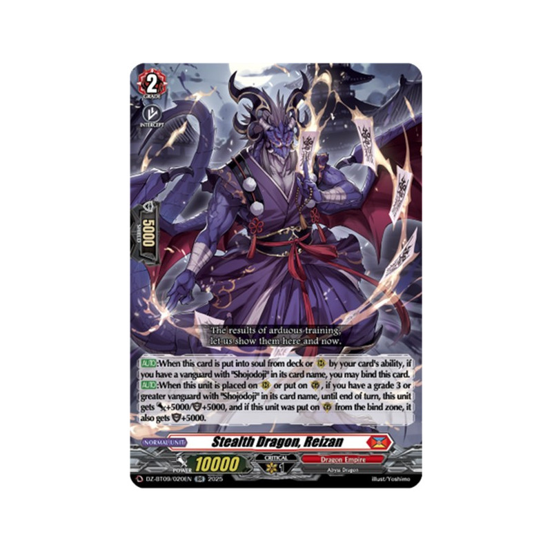 Vanguard_TCG_card_DZ-BT09_020EN_RR_Stealth_Dragon_Reizan_Super_Brave_Detonation