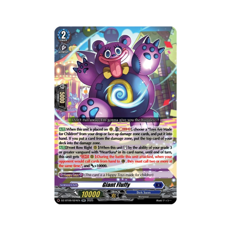 Vanguard_TCG_card_DZ-BT09_024EN_RR_Giant_Fluffy_Super_Brave_Detonation