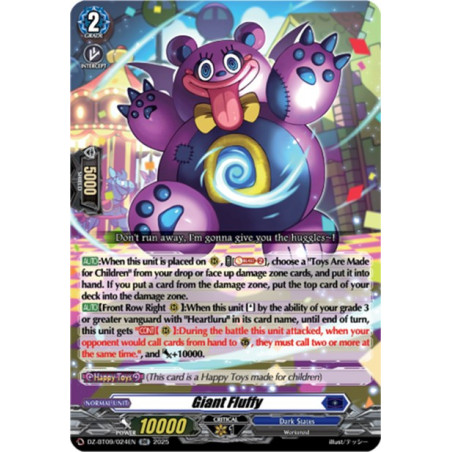 Vanguard_TCG_card_DZ-BT09_024EN_RR_Giant_Fluffy_Super_Brave_Detonation