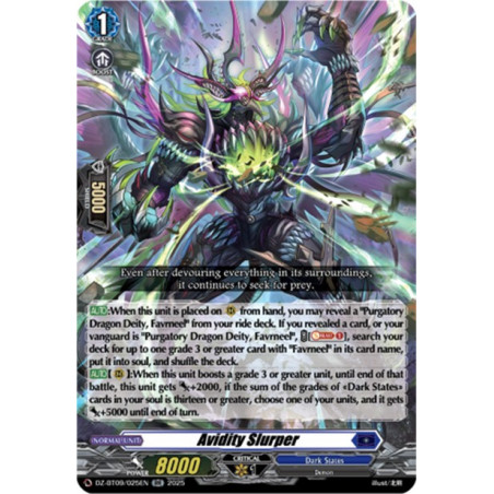 Vanguard_TCG_card_DZ-BT09_025EN_RR_Avidity_Slurper_Super_Brave_Detonation