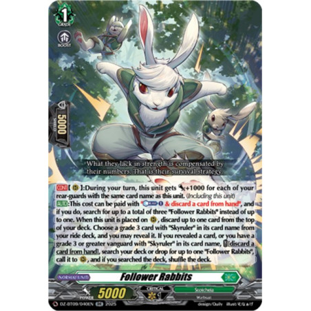 Vanguard_TCG_card_DZ-BT09_040EN_RR_Follower_Rabbits_Super_Brave_Detonation