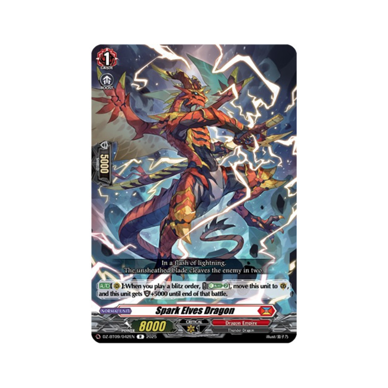 Vanguard_TCG_card_DZ-BT09_042EN_R_Spark_Elves_Dragon_Super_Brave_Detonation