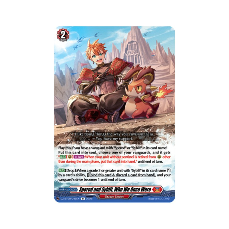 Vanguard_TCG_card_DZ-BT09_045EN_R_Sperod_and_Sybilt_Who_We_Once_Were_Super_Brave_Detonation