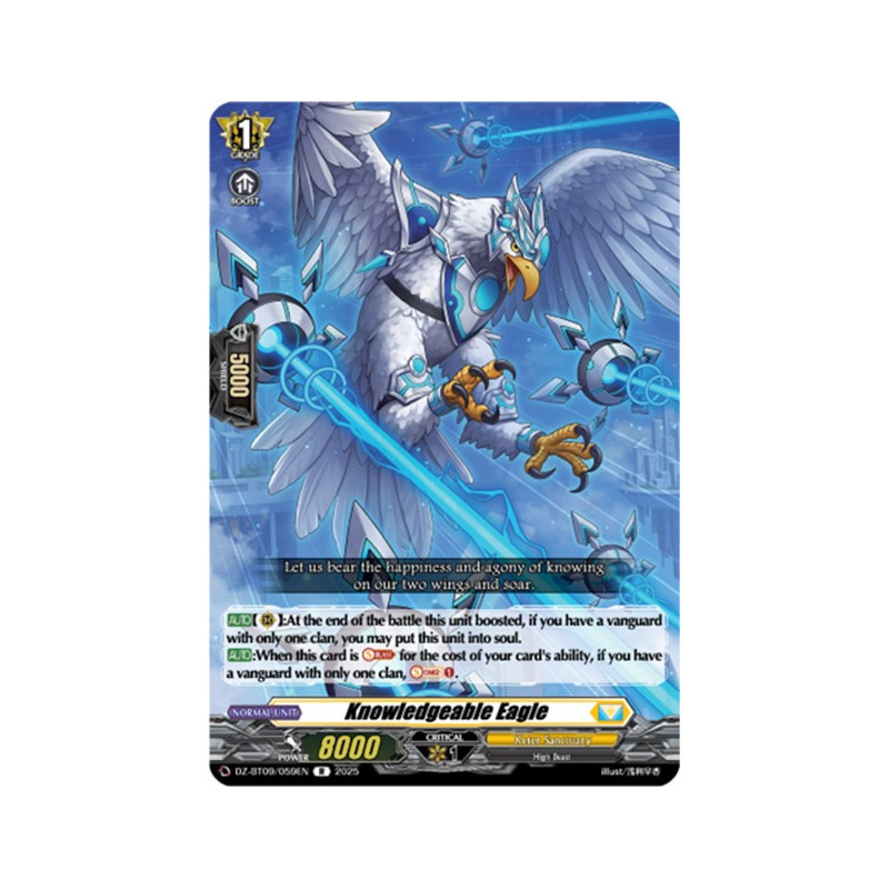 Vanguard_TCG_card_DZ-BT09_059EN_R_Knowledgeable_Eagle_Super_Brave_Detonation