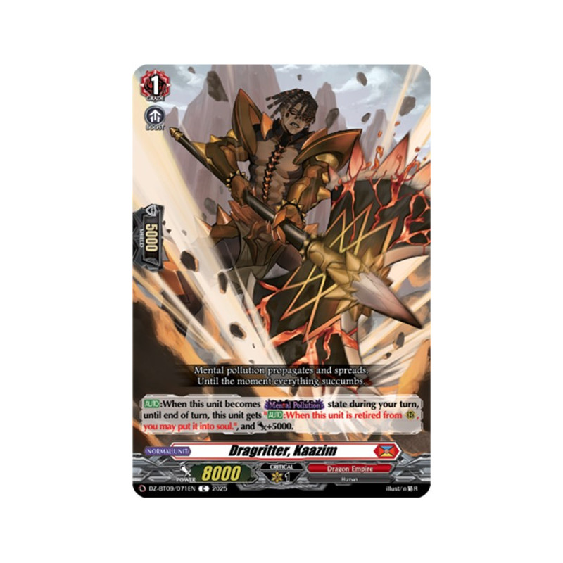 Vanguard_TCG_card_DZ-BT09_071EN_C_Dragritter_Kaazim_Super_Brave_Detonation