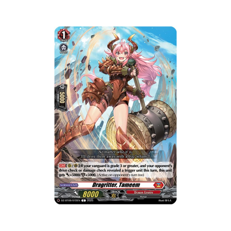 Vanguard_TCG_card_DZ-BT09_072EN_C_Dragritter_Tameem_Super_Brave_Detonation