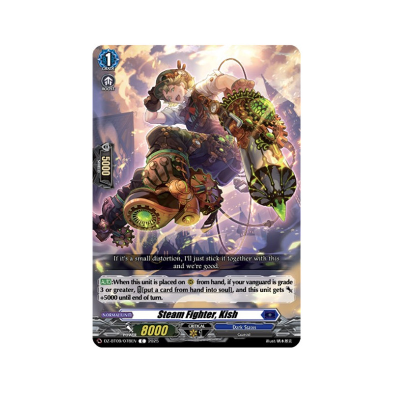 Vanguard_TCG_card_DZ-BT09_078EN_C_Steam_Fighter_Kish_Super_Brave_Detonation