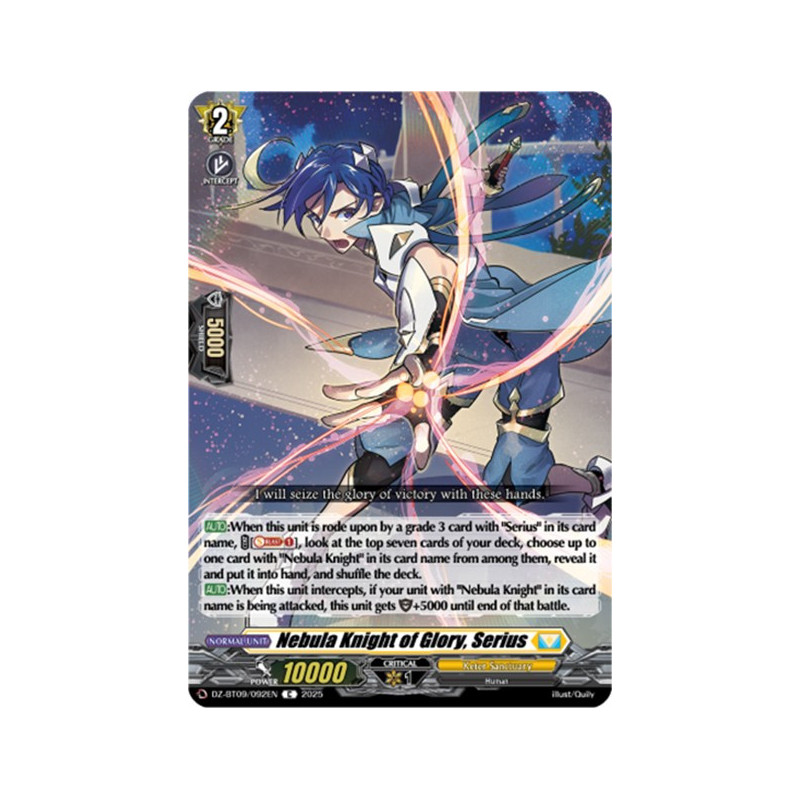 Vanguard_TCG_card_DZ-BT09_092EN_C_Nebula_Knight_of_Glory_Serius_Super_Brave_Detonation