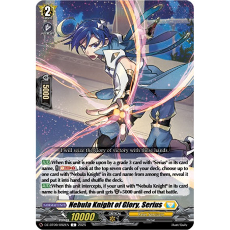 Vanguard_TCG_card_DZ-BT09_092EN_C_Nebula_Knight_of_Glory_Serius_Super_Brave_Detonation