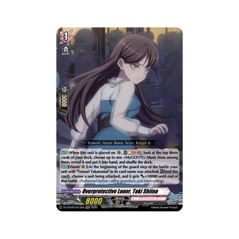 Vanguard_TCG_card_DZ-BT09_EX13EN_EXC_Overprotective_Loner_Taki_Shiina_Super_Brave_Detonation