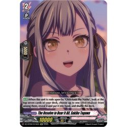 Vanguard_TCG_card_DZ-BT09_EX16EN_EXC_The_Resolve_to_Bear_It_All_Sakiko_Togawa_Super_Brave_Detonation