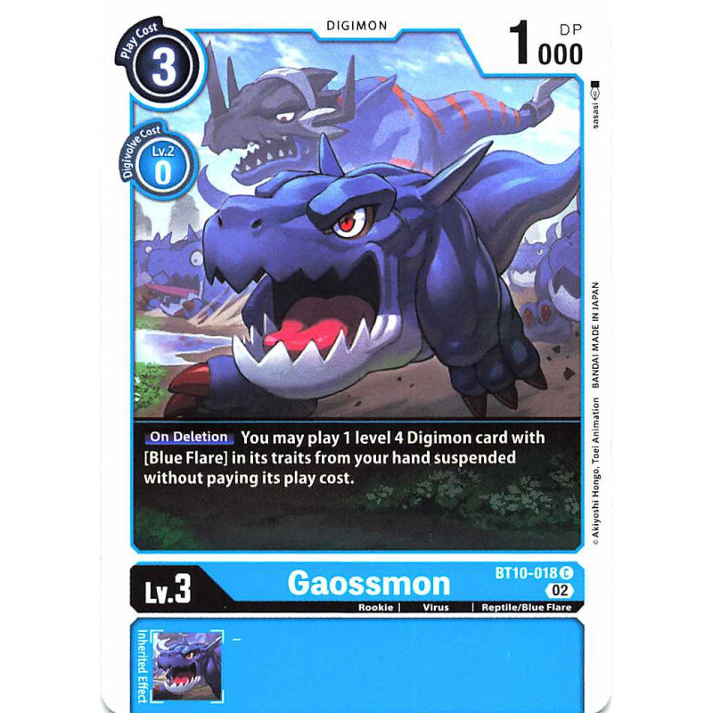 Digimon_TCG_BT10-018_Gaossmon_Common_Xros_Encounter_Card_Game