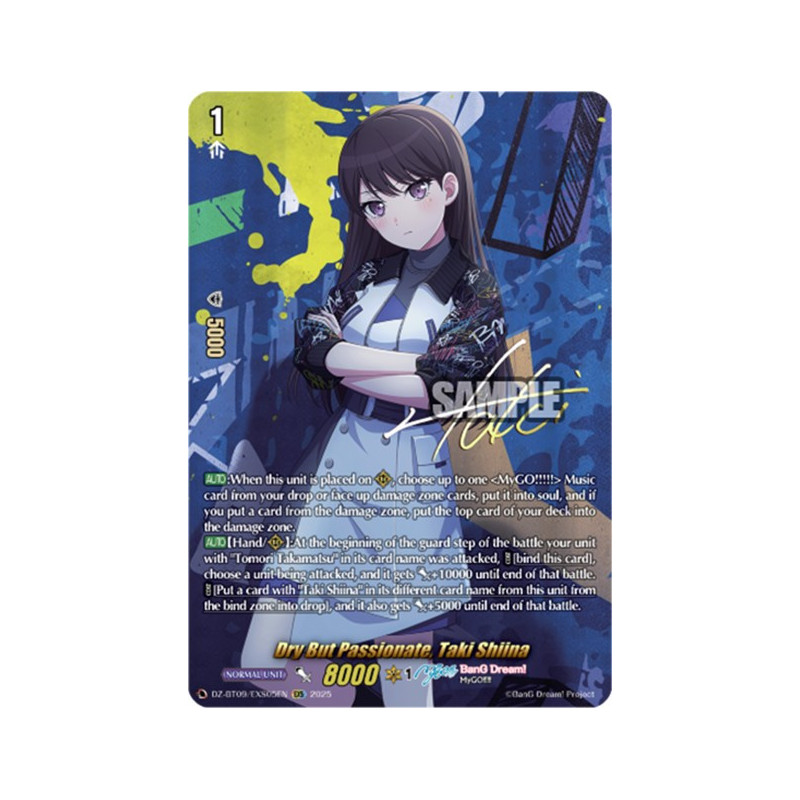 Vanguard_TCG_card_DZ-BT09_EXS05EN_EXS_Dry_But_Passionate_Taki_Shiina_Super_Brave_Detonation