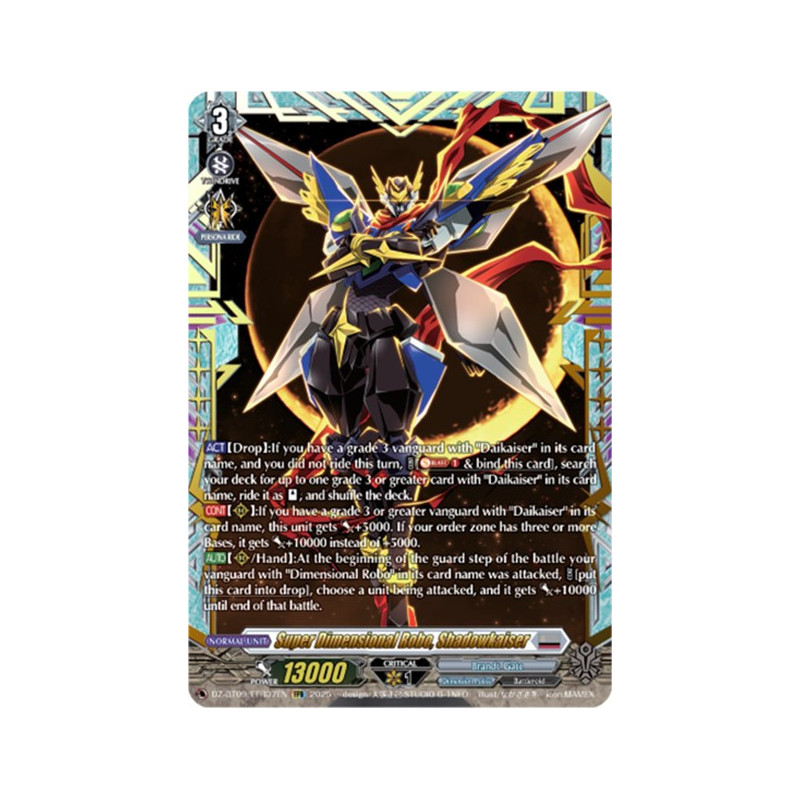 Vanguard_TCG_card_DZ-BT09_FFR07EN_FFR_Super_Dimensional_Robo_Shadowkaiser_Super_Brave_Detonation