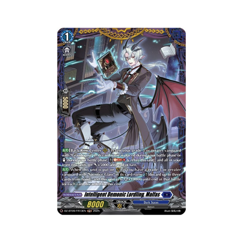 Vanguard_TCG_card_DZ-BT09_FR13EN_FR_Intelligent_Demonic_Lordling_Malfas_Super_Brave_Detonation