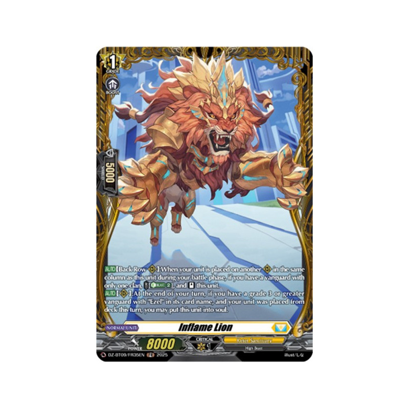 Vanguard_TCG_card_DZ-BT09_FR35EN_FR_Inflame_Lion_Super_Brave_Detonation