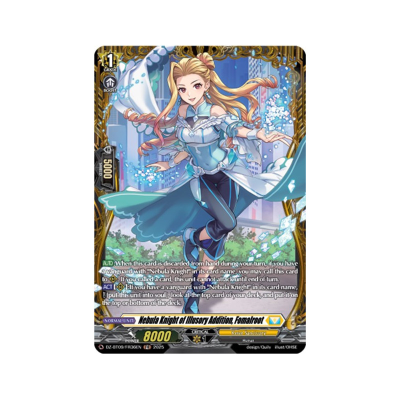 Vanguard_TCG_card_DZ-BT09_FR36EN_FR_Nebula_Knight_of_Illusory_Addition_Fomalroot_Super_Brave_Detonation