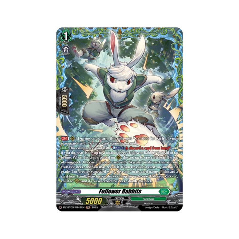 Vanguard_TCG_card_DZ-BT09_FR42EN_FR_Follower_Rabbits_Super_Brave_Detonation