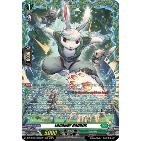 Vanguard_TCG_card_DZ-BT09_FR42EN_FR_Follower_Rabbits_Super_Brave_Detonation