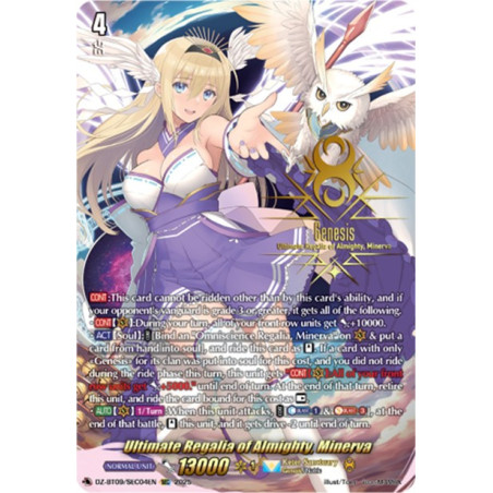 Vanguard_TCG_card_DZ-BT09_SEC04EN_SEC_Ultimate_Regalia_of_Almighty_Minerva_Super_Brave_Detonation