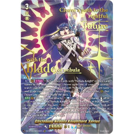 Vanguard_TCG_card_DZ-BT09_SEC06EN_SEC_Glistening_Nebula_Knightlord_Serius_Super_Brave_Detonation