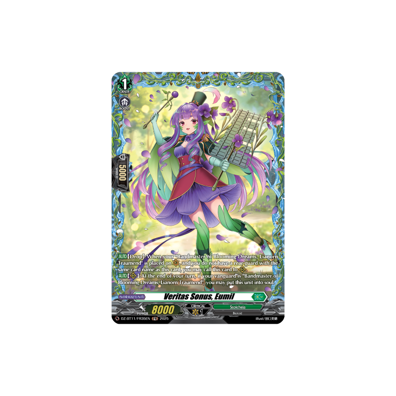Vanguard_TCG_card_DZ-BT11_FR35EN_FR_Veritas_Sonus_Eumil_Symphony_of_Might_Bloom