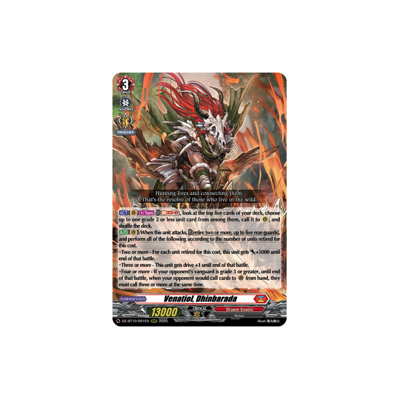 Vanguard_TCG_card_DZ-BT10_001EN_RRR_Venatiol_Dhinbarada_Dragonsoul_Resonance