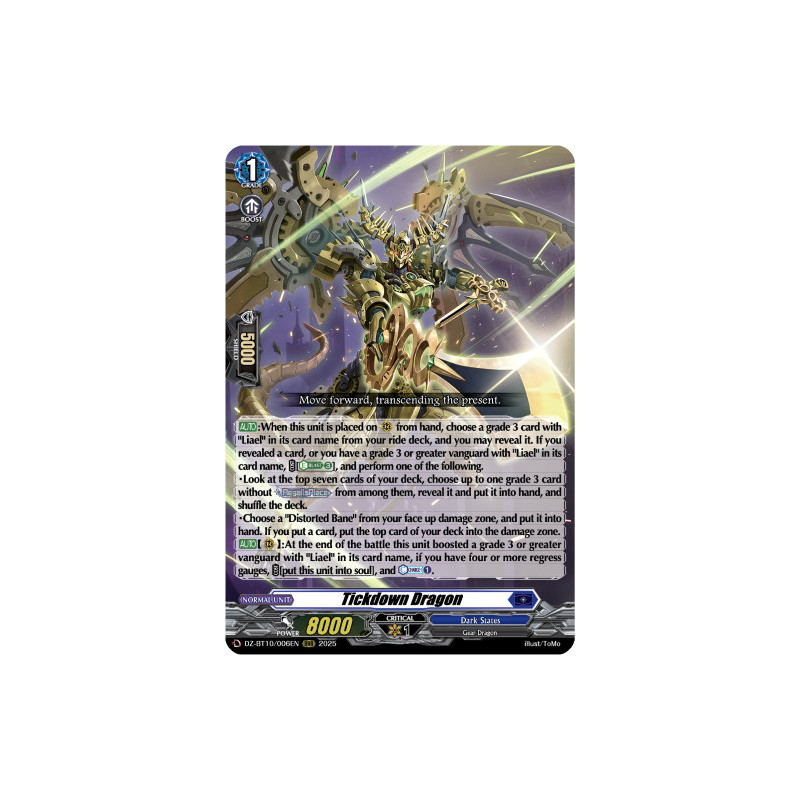 Vanguard_TCG_card_DZ-BT10_006EN_RRR_Tickdown_Dragon_Dragonsoul_Resonance