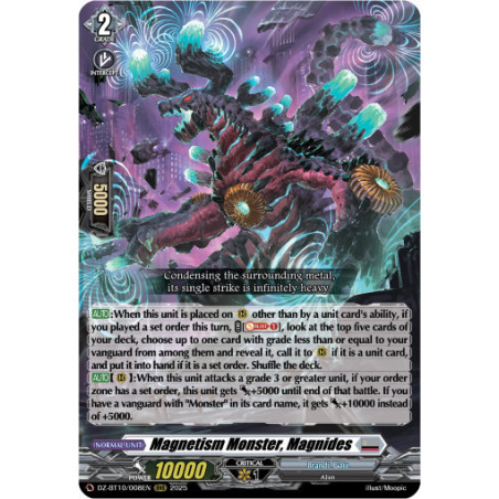 Vanguard_TCG_card_DZ-BT10_008EN_RRR_Magnetism_Monster_Magnides_Dragonsoul_Resonance