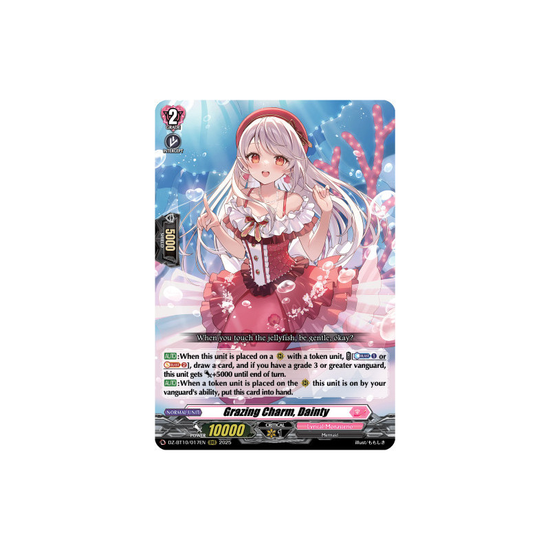 Vanguard_TCG_card_DZ-BT10_017EN_RRR_Grazing_Charm_Dainty_Dragonsoul_Resonance