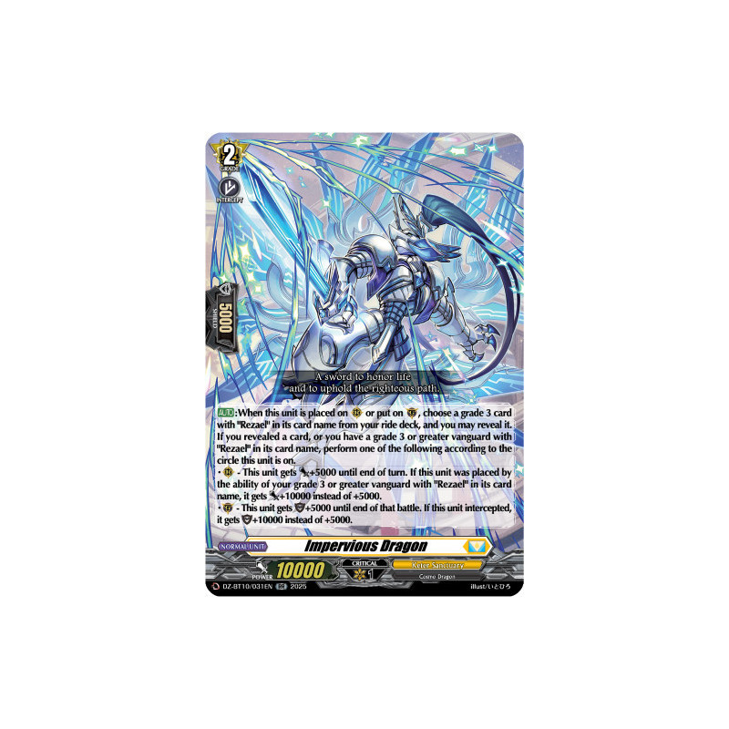 Vanguard_TCG_card_DZ-BT10_031EN_RR_Impervious_Dragon_Dragonsoul_Resonance