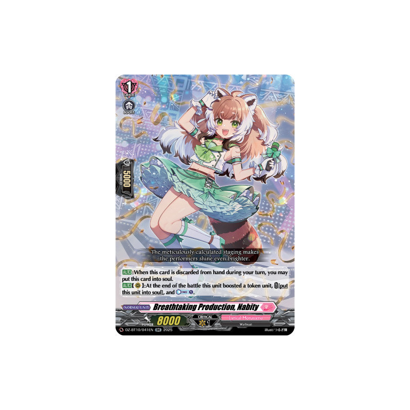 Vanguard_TCG_card_DZ-BT10_041EN_RR_Breathtaking_Production_Nabity_Dragonsoul_Resonance