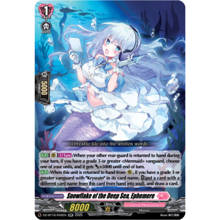 Vanguard_TCG_card_DZ-BT10_042EN_RR_Snowflake_of_the_Deep_Sea_Ephemere_Dragonsoul_Resonance