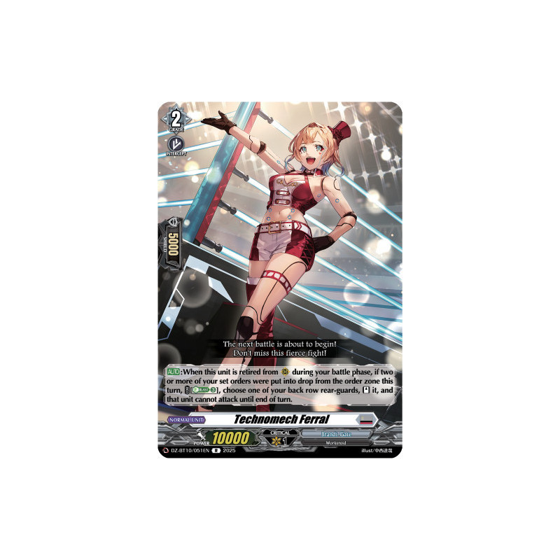 Vanguard_TCG_card_DZ-BT10_051EN_R_Technomech_Ferral_Dragonsoul_Resonance