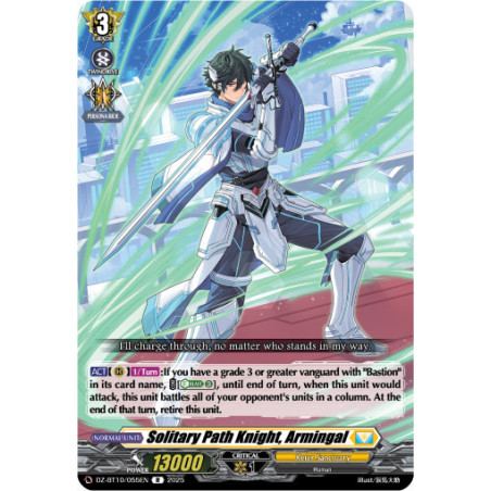 Vanguard_TCG_card_DZ-BT10_055EN_R_Solitary_Path_Knight_Armingal_Dragonsoul_Resonance